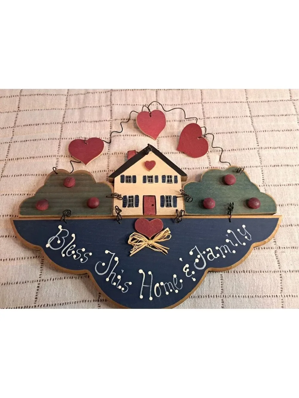 Vintage Sawmill Primitive Folk Art Wall Plaque 
